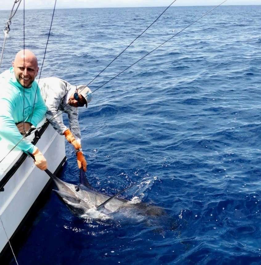 Outcast Tamarindo full day charter blue marlin