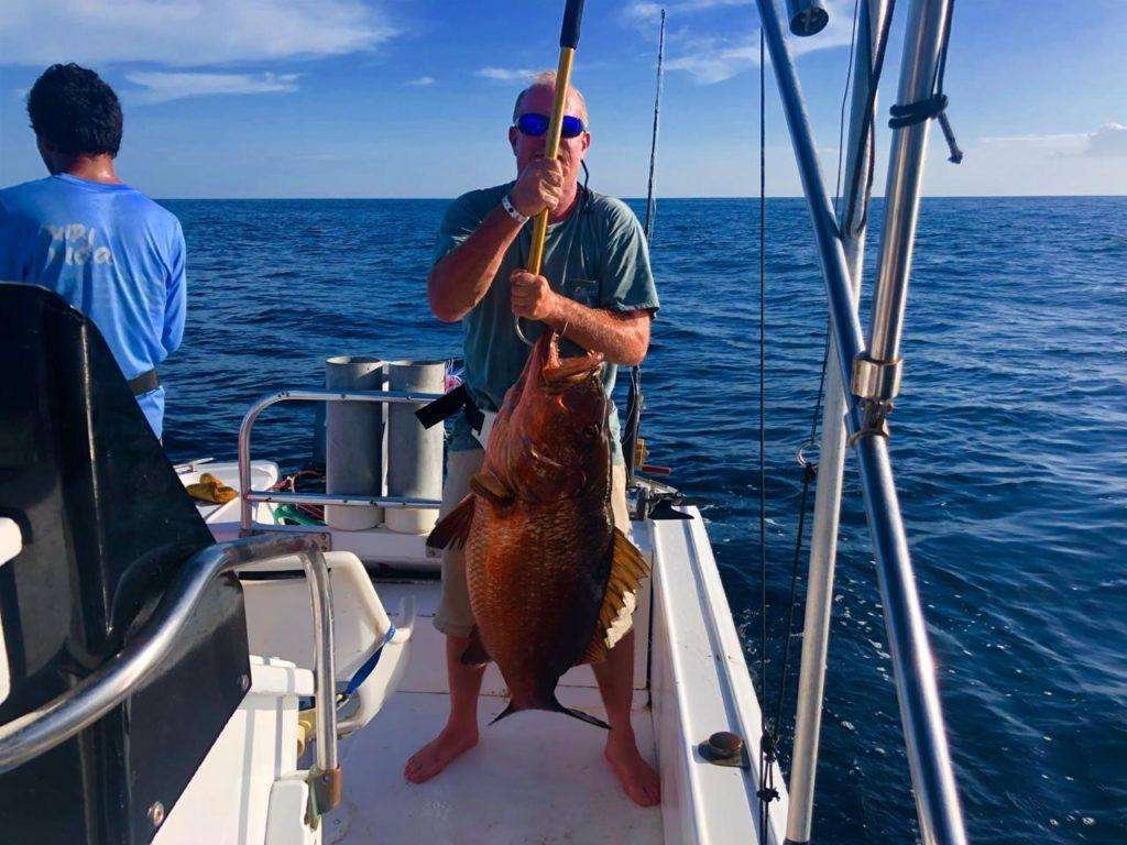 Rainbow Runner Tamarindo half day charter snapper