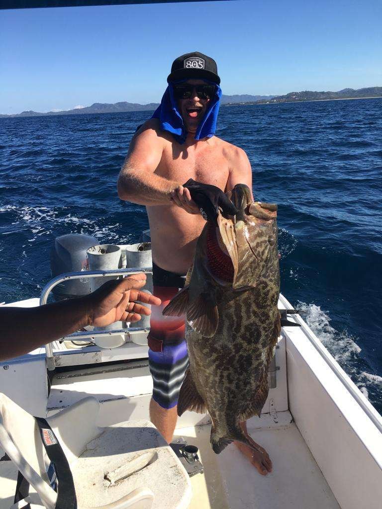 Rainbow Runner Tamarindo half day charter grouper